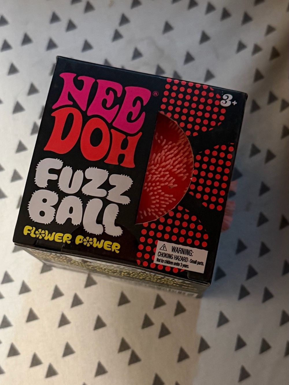 NeeDoh Fuzz Ball Flower Power - orange